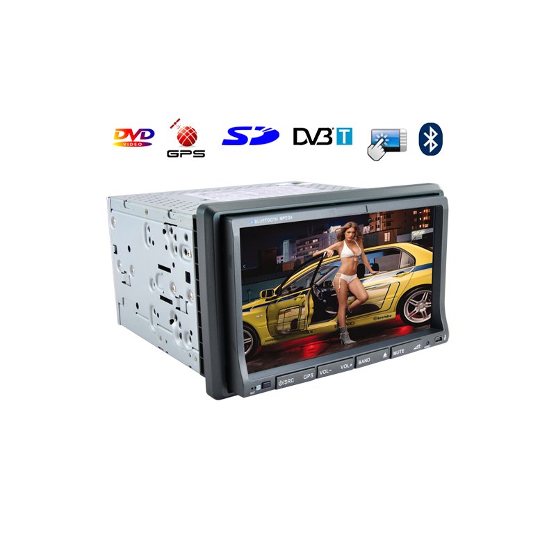 7-inch Car DVD Player (GPS  DVBT  Dual Zone  2 DIN  Touchscreen)