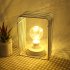 Iron House Shape Bulb LED Copper Wire Decoration Night Light Room Layout Decor Warm White