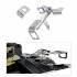 Iron Throttle And Kickdown Cable Downshift Bracket Kit For Chevrolet SBC BBC Silver