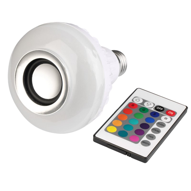  E27 LED  Lamp Smart Music Audio Bluetooth Sp