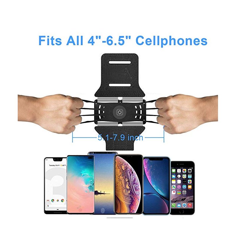 Rotatable Sport Running Armband Phone Arm Band Universal Mobile Phone Cycling Arm Band for iPhone Samsung Xiaomi Handphone  