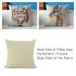 Ivenf Cotton Linen Throw Pillow Cover Case 18 x18   Colorful Imaginary Animals in Your Dream  Giraffe
