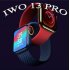 Iwo 13pro Smart Bracelet Outdoor Sports Health Monitor Full Touch Screen Smartwatch black