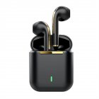 J18 Wireless Earbuds 20H Playtime Stereo Sound Earphones With Charging Case For Smart Phone Computer Laptop black