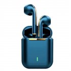 J18 Wireless Earbuds 20H Playtime Stereo Sound Earphones With Charging Case For Smart Phone Computer Laptop blue