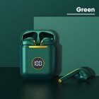 J18 X1 Wireless  Headset With Digital Display Bluetooth compatible Tws Intelligent Noise Reduction Touch control Sports Headphones X1 green