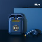 J18 X1 Wireless  Headset With Digital Display Bluetooth compatible Tws Intelligent Noise Reduction Touch control Sports Headphones X1 blue