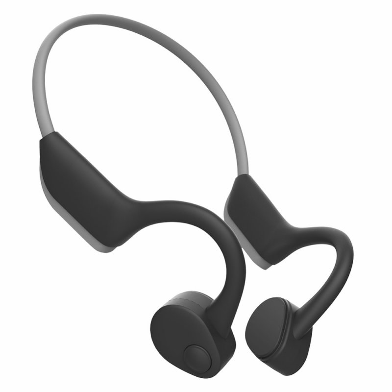 J20 Wireless Headphones Bluetooth 5.0 Waterproof Sweatproof Bone Conduction Sports Headphones Gray black