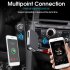 J22 Bluetooth compatible Receiver With Mic 3 5mm Aux Wireless Audio Amplifier Adapter Car Handsfree Kit black