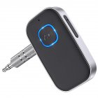 J22 Bluetooth compatible Receiver With Mic 3 5mm Aux Wireless Audio Amplifier Adapter Car Handsfree Kit black