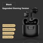 J55 Tws Wireless Bluetooth-compatible Headset Noise Reduction Music Earbuds Sports Earphone With Power Digital Display black