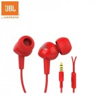 JBL C100Si Original 3 5mm Wired Stereo Earphones Deep Bass Music Sports Headset Sports Earphone red