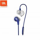 Original <span style='color:#F7840C'>JBL</span> Endurance Run Wired Earphones In-line Control In-Ear Sweatproof Sports Earphone with Mic Portable Magnetic Earplug blue