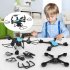 JJRC DIY Teaching Assembly Drone Interactive Training Fixed Altitude Aerial Photography Remote Control Aircraft Black blue without camera