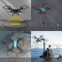 JJRC DIY Teaching Assembly Drone Interactive Training Fixed Altitude Aerial Photography Remote Control Aircraft Black orange without camera
