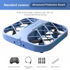 JJRC H107 Grid Mini Pocket Small Quadcopter Remote Control Aircraft For Boy Birthday Holiday Gifts (smog blue)