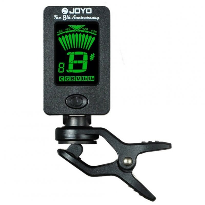 JOYO JT-01 360 Degree Rotatable Sensitive Mini Digital LCD Clip-on Tuner for Guitar Bass Violin Ukulele Part Accessories JT-01 black