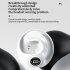 JR07 Wireless Open Ear Headphones With Charging Case Hanging Ear HIFI Sound Headset For Workouts Running Cycling Working White
