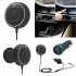JRBC01 Bluetooth 4 0 Hands Free Car Kit with NFC Function  3 5mm AUX Receiver Music Aux Speakerphone 2 1A USB Car Charger black