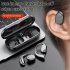 JS270 Wireless Headphones Bone Conduction Waterproof Open Ear Hanging Headset Noise Canceling Stereo Headphones black