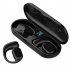 JS270 Wireless Headphones Bone Conduction Waterproof Open Ear Hanging Headset Noise Canceling Stereo Headphones black