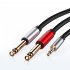 Jack 3 5mm to 6 35mm Adapter Audio Cable for Mixer Amplifier CD Player Speaker 6 5mm 3 5 Splitter Jack Male Audio Cable