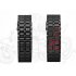 Japanese Inspired Red LED Watch with Metal Bracelet    It s like wearing a samurai sword on your wrist