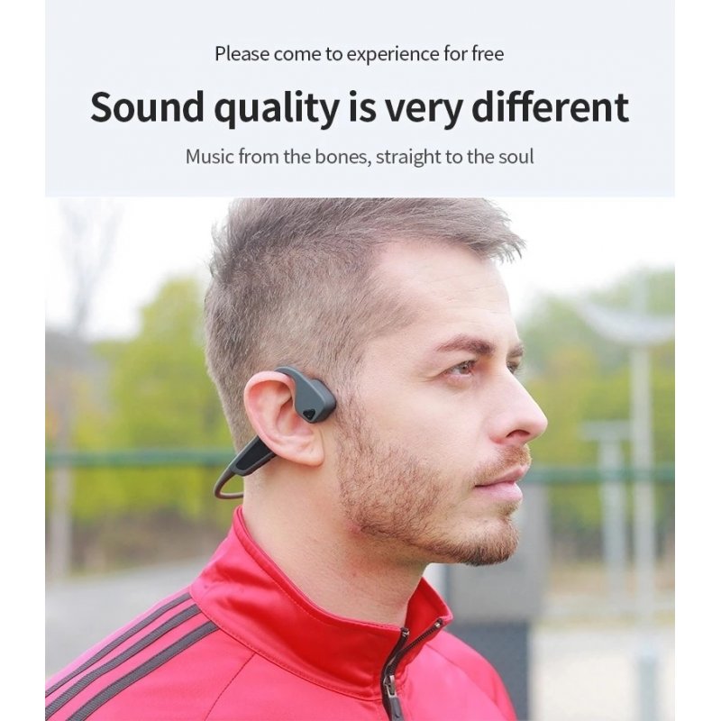 G18 Bone Conduction Headphones Sports Headphones Waterproof Bluetooth Headset 