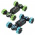 Jc01 Remote Control Spray Stunt Car Traverse Wheel Light Sound Multi function Remote Control Vehicle Blue Single Remote