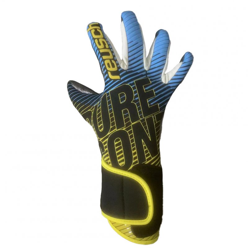 1 Pair Football Goalkeeper Gloves Professional Non-slip Breathable Wear-resistant Gloves Orange