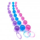 Jelly Anal Beads Orgasm Vagina Plug Play Pull Ring Ball Anal Stimulator Butt Beads Random color