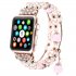 Jewelry Agate Watchband for iwatch Smartwatch Accessaries gray 42 44MM