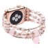 Jewelry Agate Watchband for iwatch Smartwatch Accessaries Pink 38 40MM