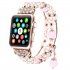 Jewelry Agate Watchband for iwatch Smartwatch Accessaries Pink 38 40MM