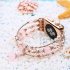 Jewelry Agate Watchband for iwatch Smartwatch Accessaries Pink 42 44MM