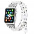 Jewelry Agate Watchband for iwatch Smartwatch Accessaries white 42 44MM