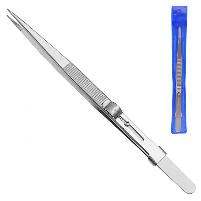 Jewelry Tweezers Professional Slotted Stainless Steel Tweezers