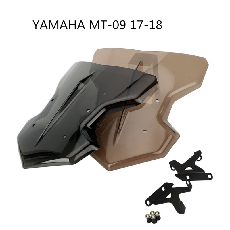 Motorbike Windshield Windscreen For Yamaha MT09 MT-09 FZ09 FZ-09 2017 2018 