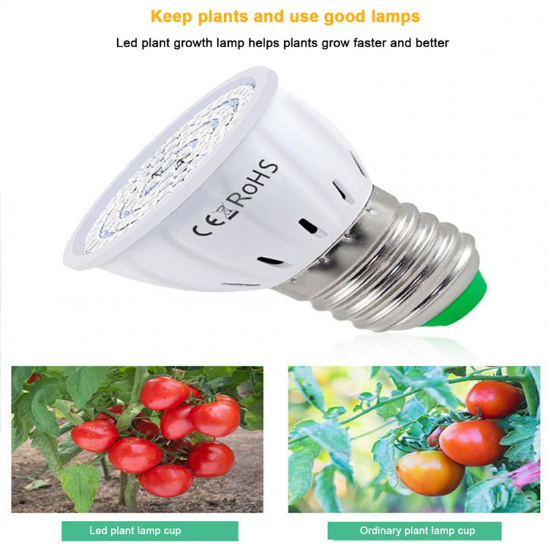 220V Led Plant Grow Lights Cup E27 Indoor Fill Light Cup for Indoor Plants Veg Flower 