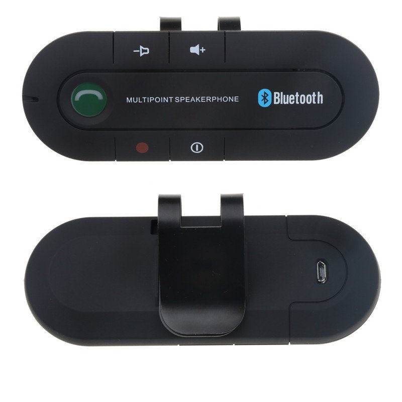 Bluetooth 4.0 Receiver Hands-free Car Kit Sun Visor Clip Audio Adapter Wireless Speakerphone Auto Stereo Mp3 Player 