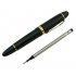 Jinhao Black Rollerball Pen with Golden Metallic Edge for Office Writing  Black   Gold