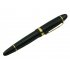 Jinhao Vivid Black Fountain Pen with Gold Trim for Office Writing Black   Gold