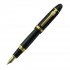 Jinhao Vivid Black Fountain Pen with Gold Trim for Office Writing Black   Gold