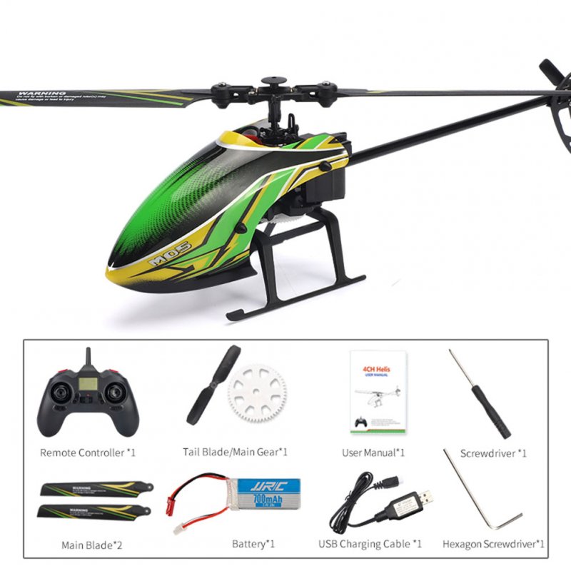 Jjrc M05 Rc Helicopter Toy 6axis 4 Ch 2.4g Remote Control Electronic Aircraft Altitude Hold Gyro Anti-collision Quadcopter Drone 3 batteries