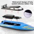 Jjrc Rh706 Rc Boat 2 4 Ghz Remote Control Speedboat Kids Toy High Speed Racing Ship Rechargeable Batteries Gift For Kids blue