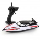 Jjrc Rh706 Rc Boat 2.4 Ghz Remote Control Speedboat Kids Toy High Speed Racing Ship Rechargeable Batteries Gift For Kids red