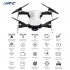 Jjrc X12 5g Wifi Brushless Motor 4k Hd Camera Gps Dual Mode Fpv Positioning Built in Rechargeable Battery Foldable Rc  Drone Quadcopter Rtf White