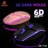 Jm 518 Wired Gaming Mouse Rgb Colorful Luminous Gaming Desktop Computer Competitive 6g Competitive Mouse Pink