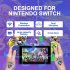 Joypad Wireless Controller Joystick Gamepad Controllers Joy Pads with Straps for Switch Game Controllers black yellow