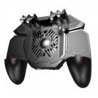 Joystick Controller AK88 Six Finger All-In-One Gamepad for PUBG IOS Android L1 R1 Trigger Operating Gamepad black